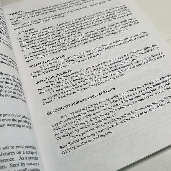 🌻4/$20 Watercolour & Acrylic Paint Box Of Ideas Volume 2 Softcover Vintage Book - Picture 8 of 15